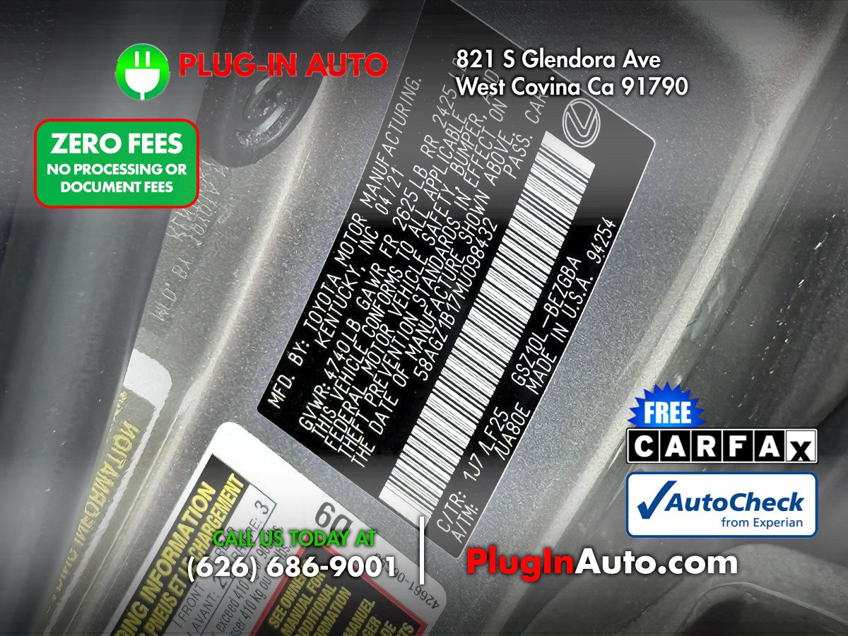 Used 2021 Lexus ES 350 F Sport w/ Accessory Package 2 FWD image 13