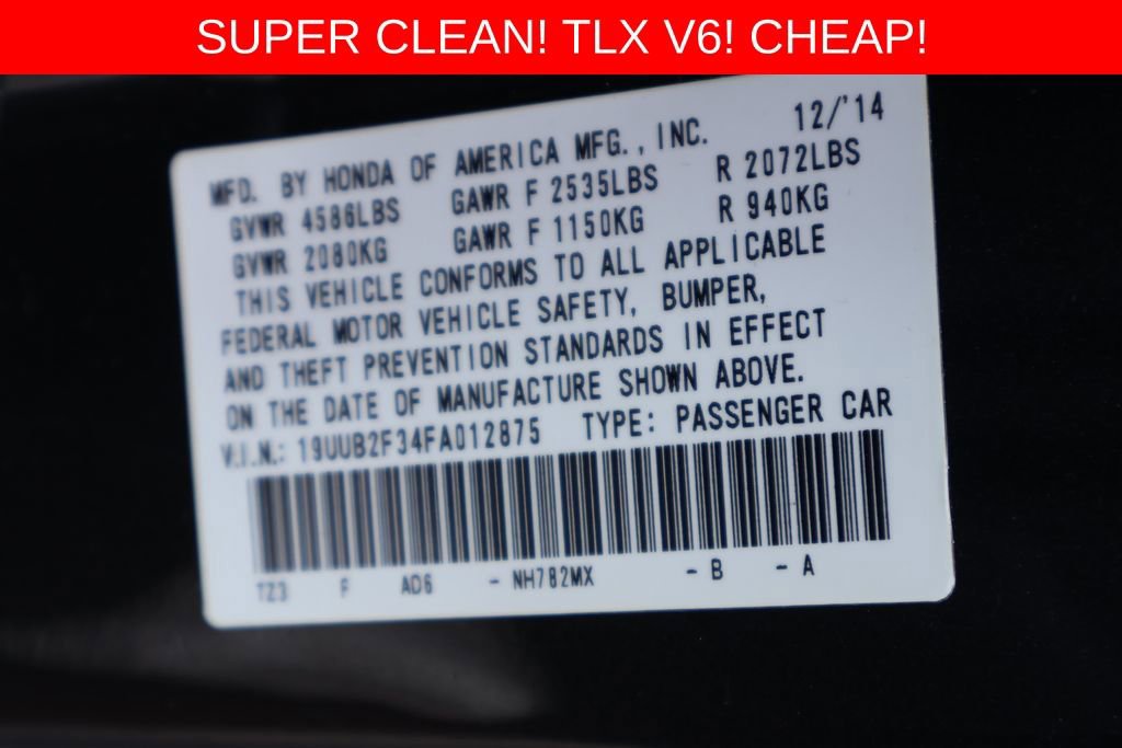 Used 2015 Acura TLX V6 FWD image 24