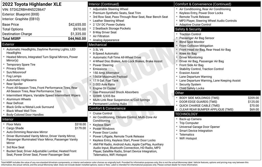 Used 2022 Toyota Highlander XLE image 5