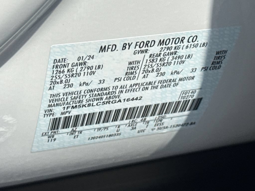 Used 2024 Ford Explorer King Ranch w/ Technology Package AWD/4WD image 34