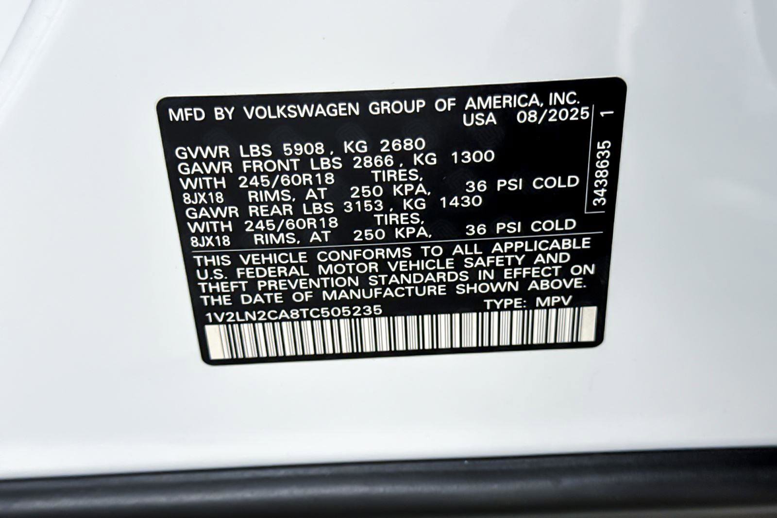 New 2026 Volkswagen Atlas SE image 28