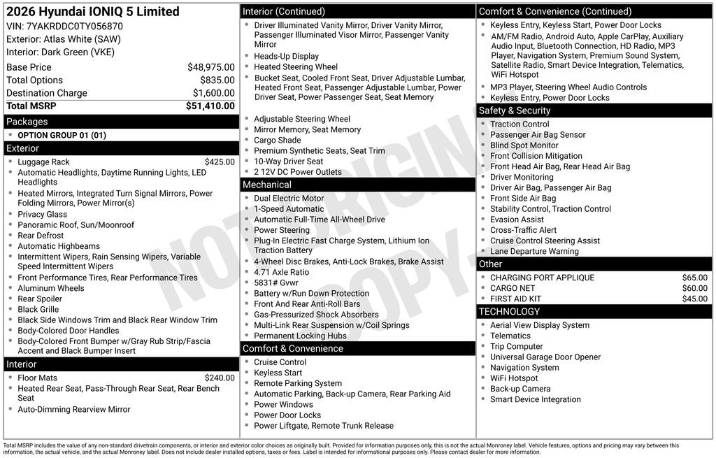 New 2026 Hyundai Ioniq 5 Limited image 6