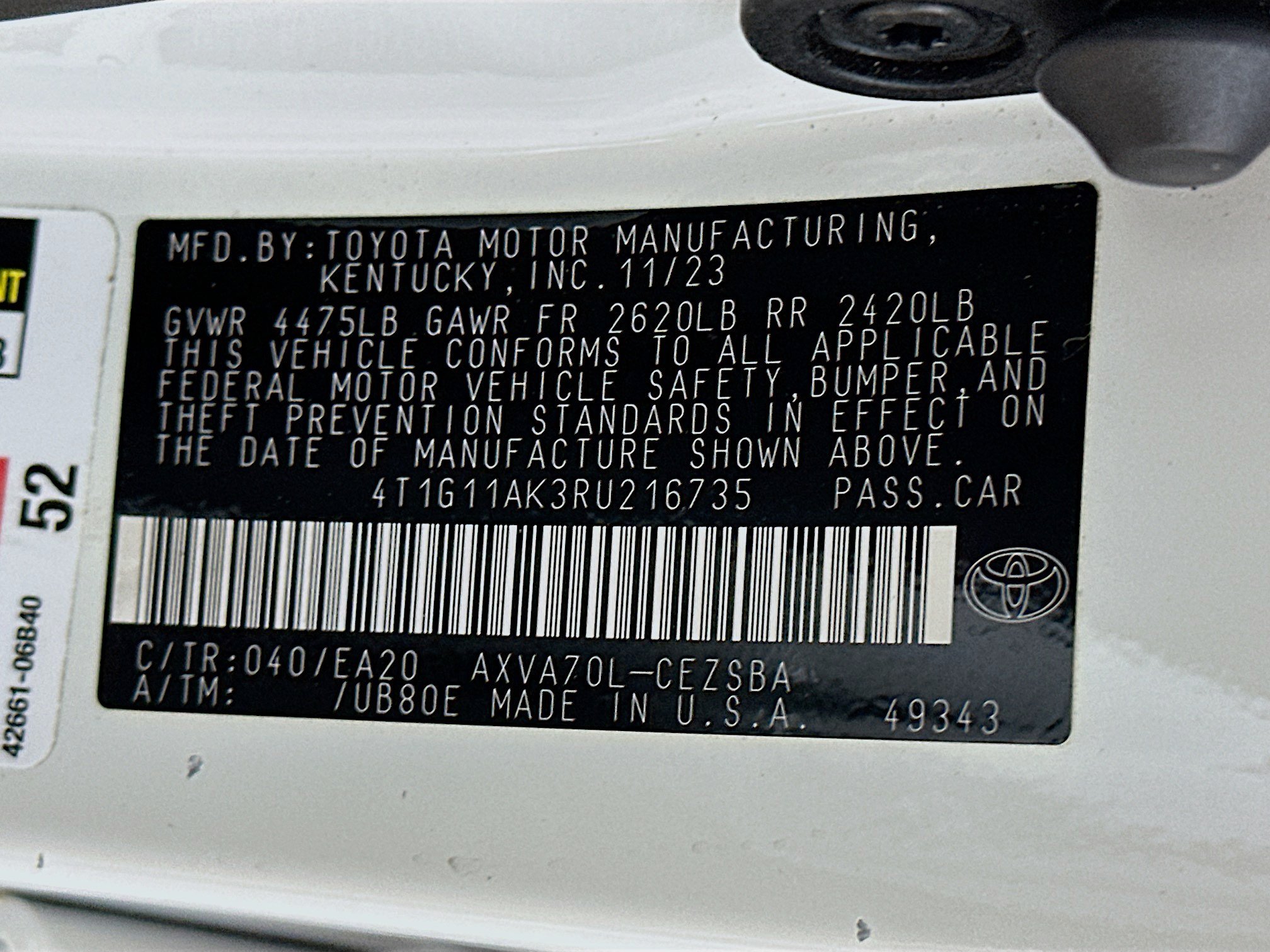 Used 2024 Toyota Camry SE FWD image 12