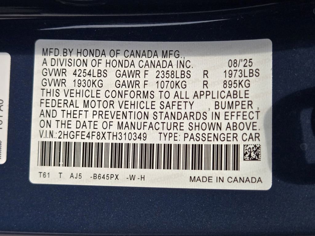 Certified 2026 Honda Civic Sport Touring image 33
