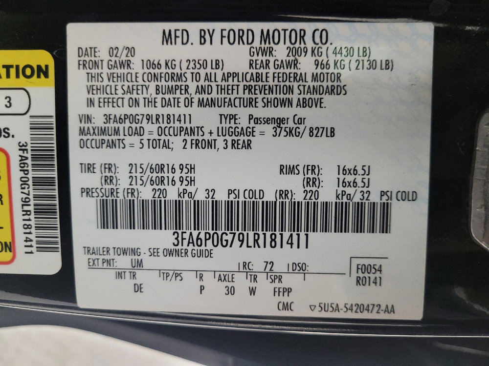 Used 2020 Ford Fusion S image 33
