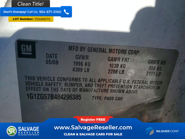 Used 2008 Chevrolet Malibu LS FWD image 16