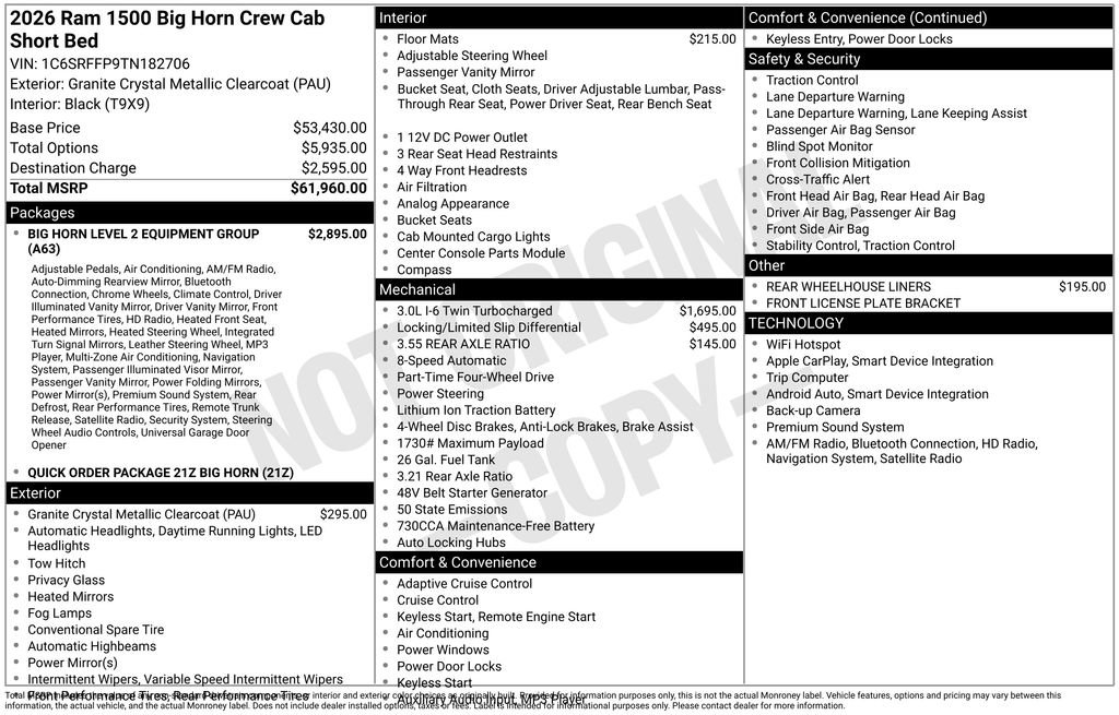 New 2026 RAM 1500 Big Horn image 40