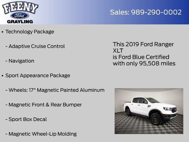 Used 2019 Ford Ranger XLT w/ Equipment Group 302A Luxury AWD/4WD image 20