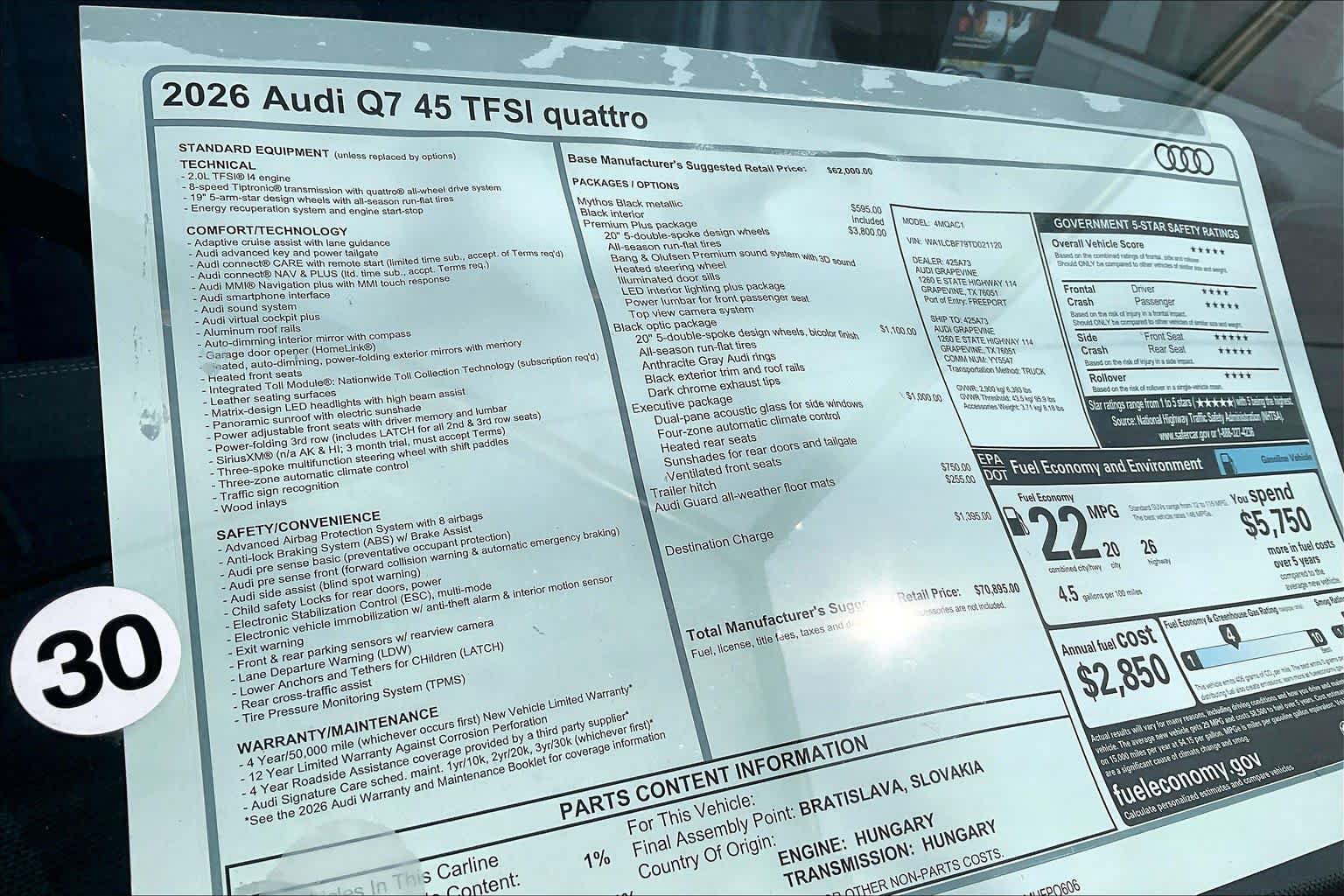 New 2026 Audi Q7 2.0T Premium Plus AWD/4WD image 19
