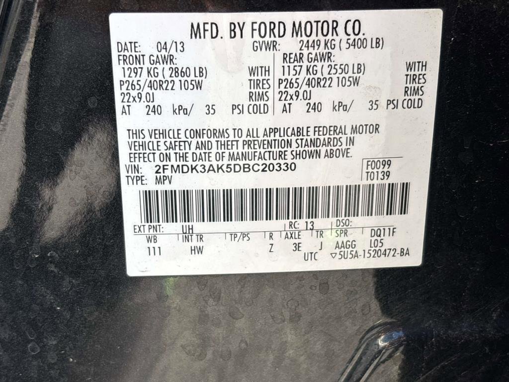 Used 2013 Ford Edge Sport w/ Vision Pkg image 28