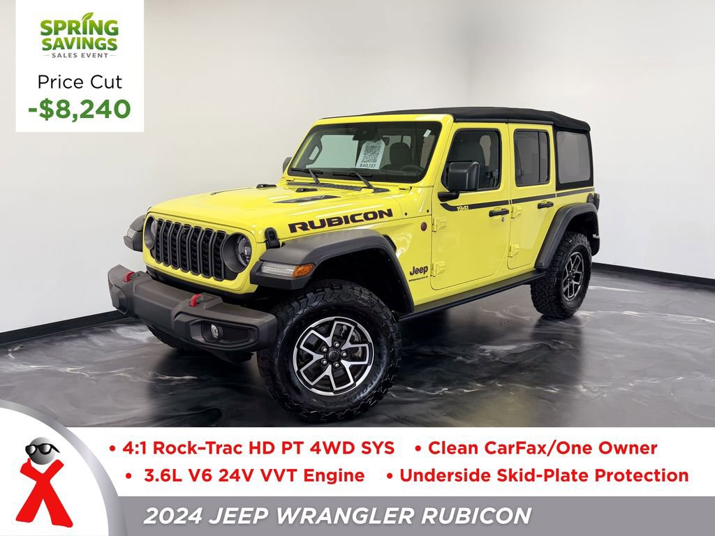 Used 2024 Jeep Wrangler Unlimited Rubicon w/ Technology Group