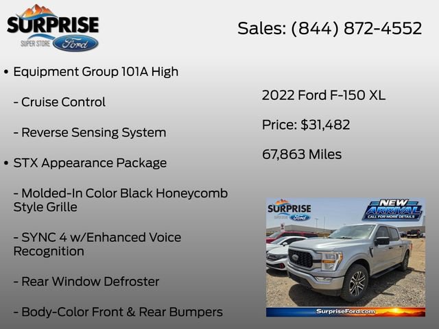 Used 2022 Ford F150 XL w/ STX Appearance Package AWD/4WD image 7