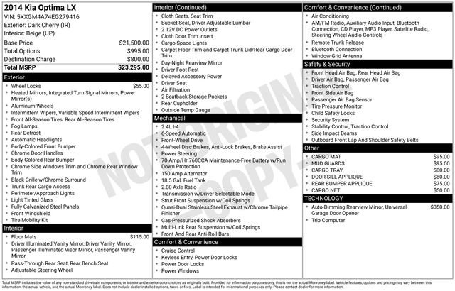 Used 2014 Kia Optima LX image 3