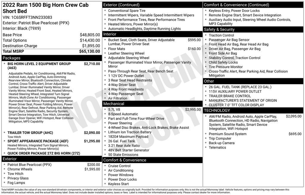Used 2022 RAM 1500 Big Horn image 5