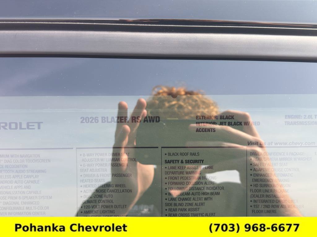 New 2026 Chevrolet Blazer RS w/ Driver Confidence II Package AWD/4WD image 28