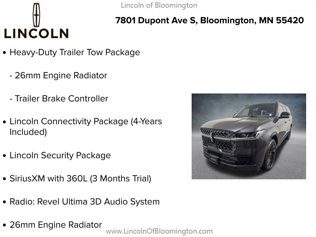 New 2026 Lincoln Navigator L Reserve w/ Jet Appearance Package AWD/4WD image 9