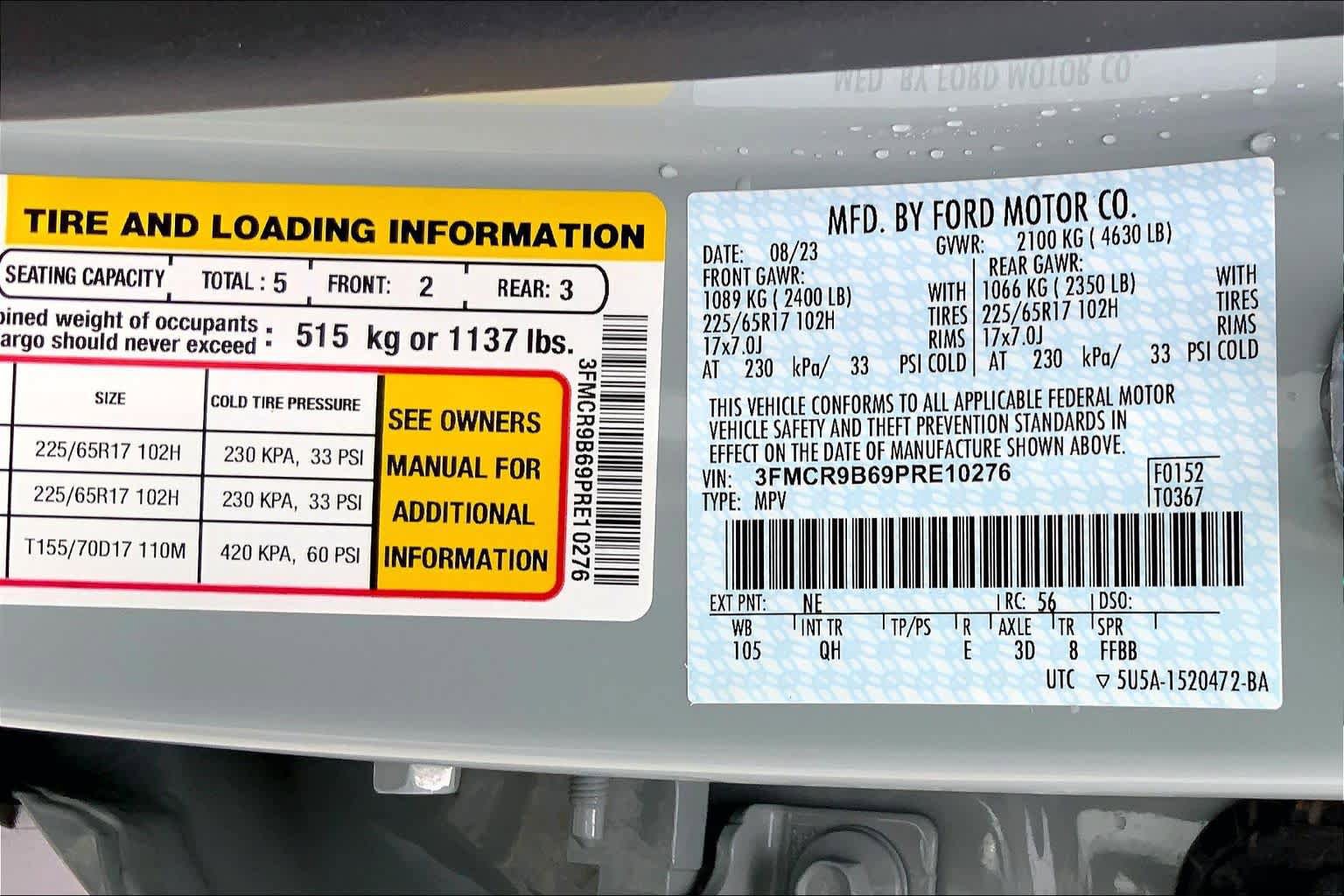 Used 2023 Ford Bronco Sport Big Bend w/ Convenience Package AWD/4WD image 37