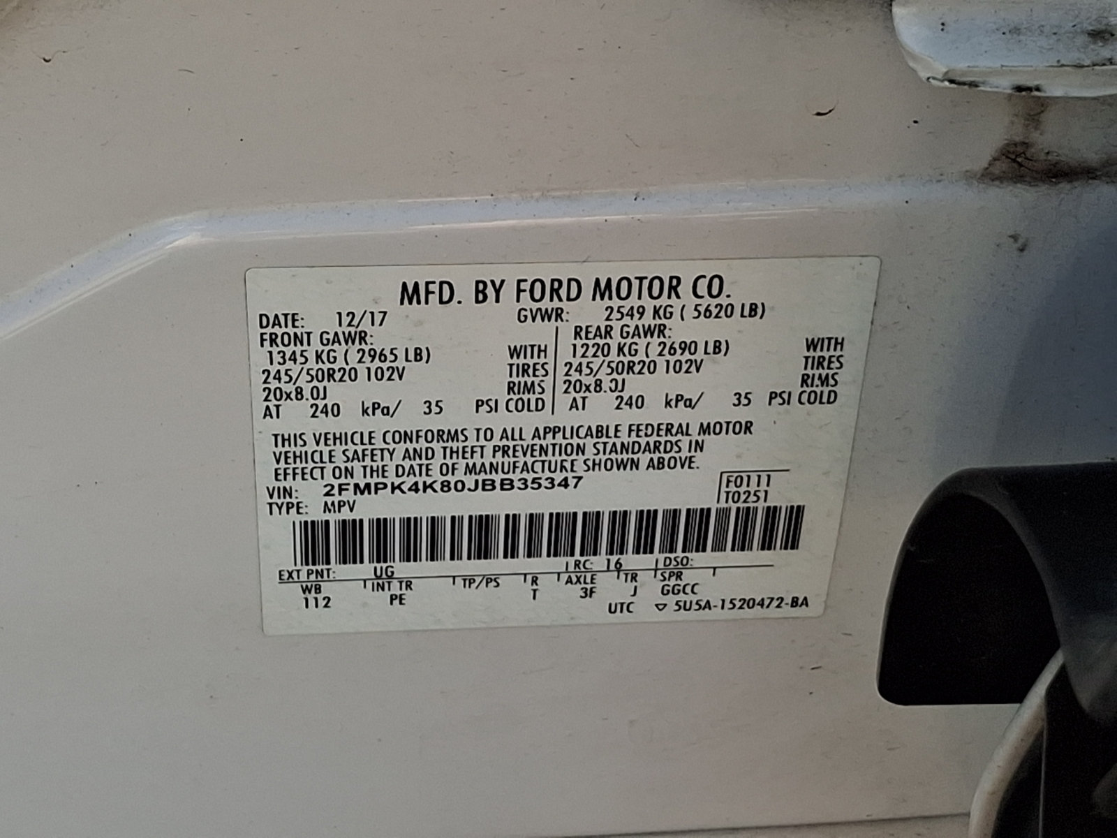 Used 2018 Ford Edge Titanium w/ Equipment Group 301A AWD/4WD image 29