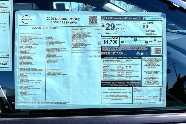 New 2026 Nissan Rogue SV w/ Rock Creek Premium Package image 14