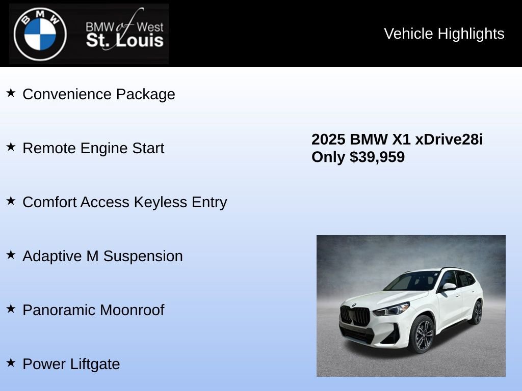 Used 2025 BMW X1 xDrive28i w/ M Sport Package image 16