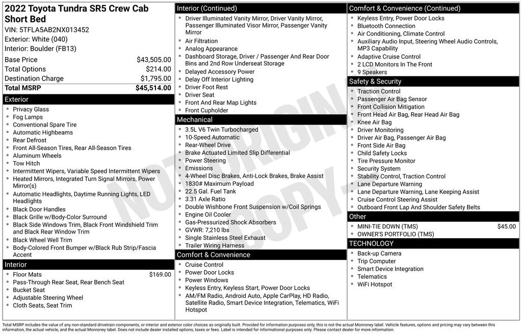 Used 2022 Toyota Tundra SR5 RWD image 25