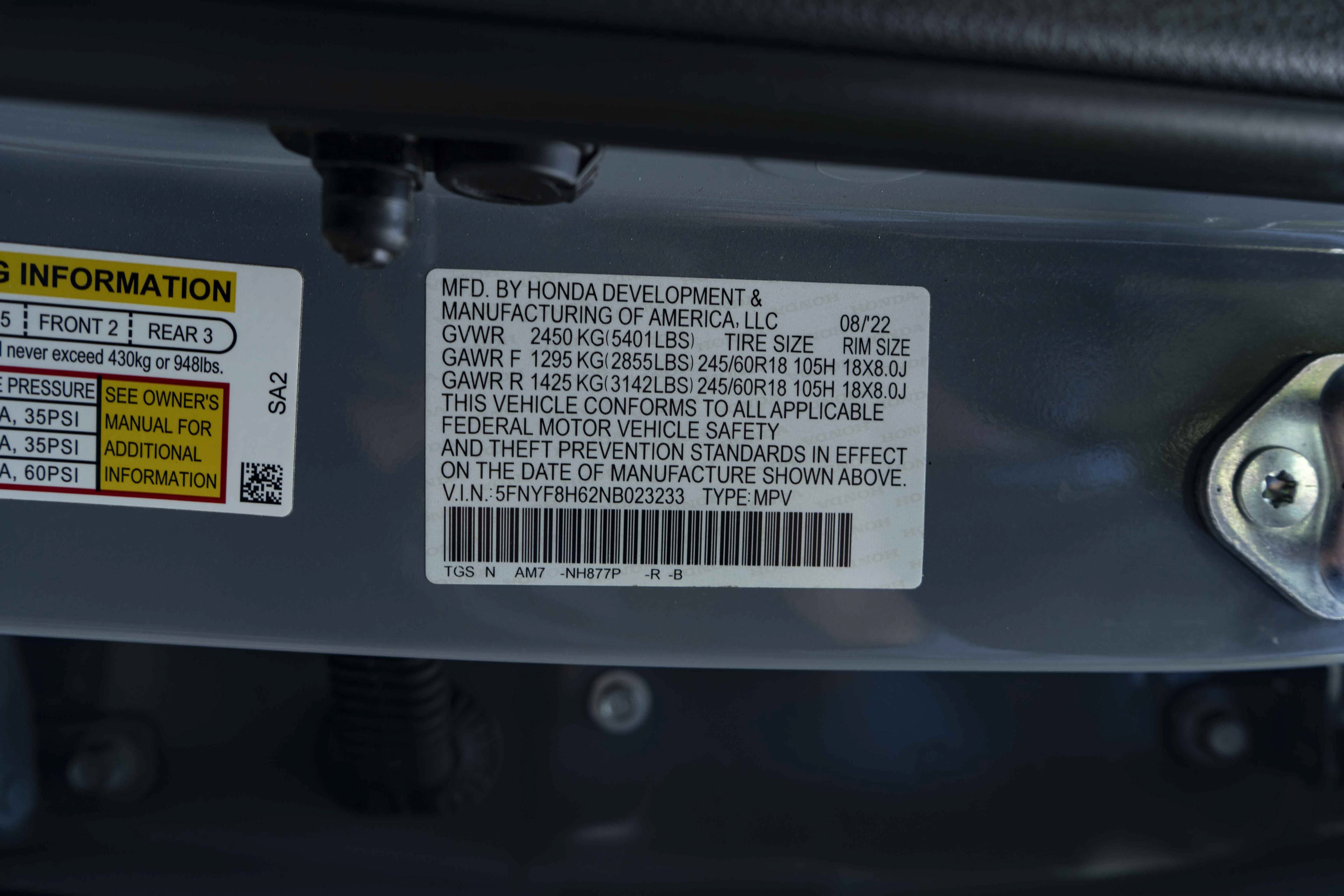 Certified 2022 Honda Passport TrailSport image 48