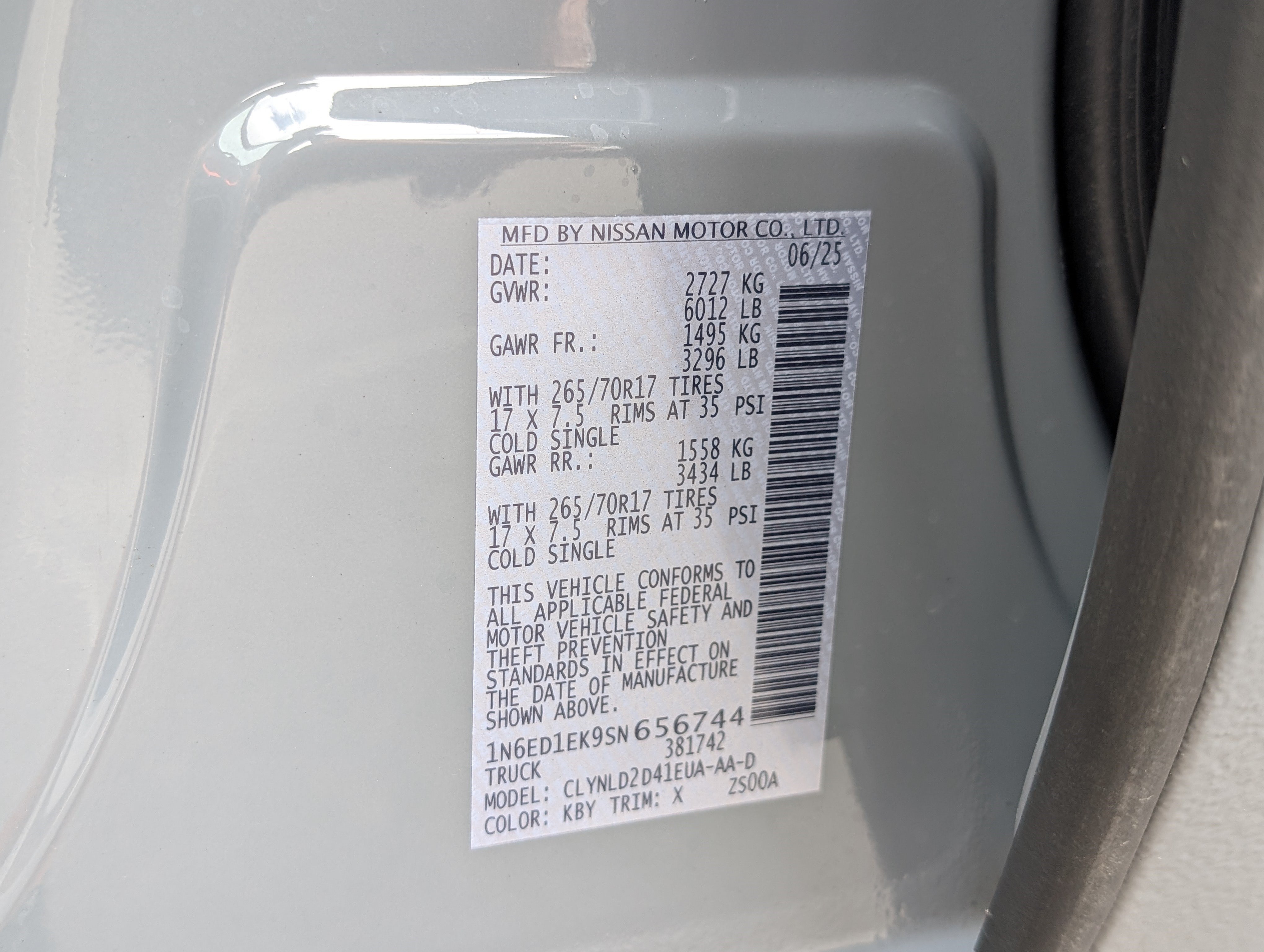 Used 2025 Nissan Frontier PRO-4X w/ Interior Protection Package AWD/4WD image 35
