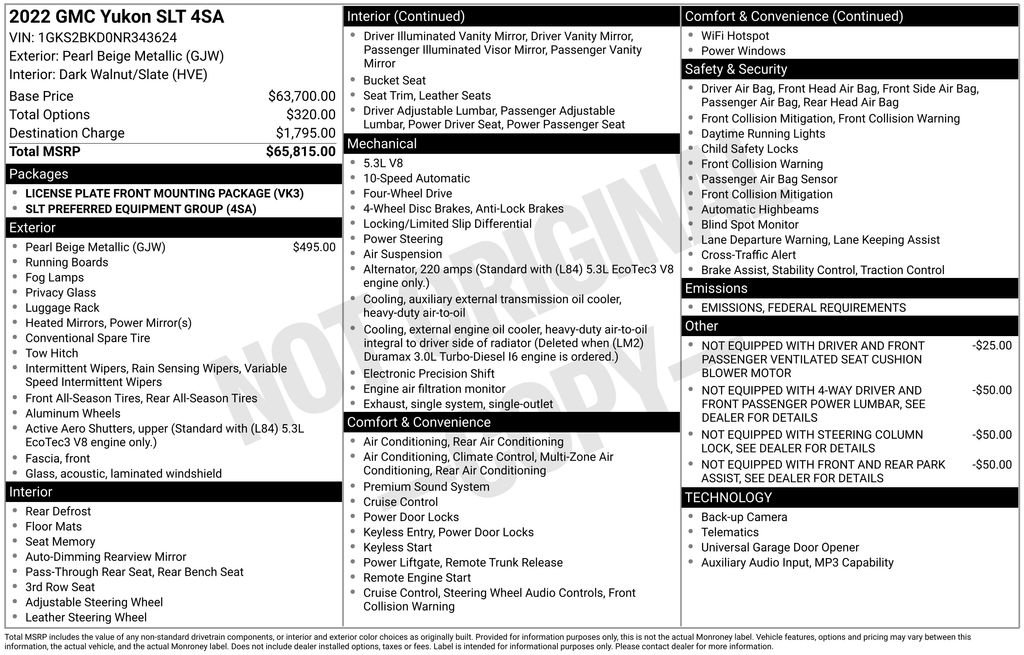 Used 2022 GMC Yukon SLT image 26