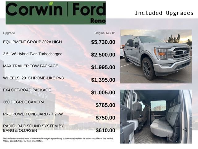 Used 2021 Ford F150 XLT w/ Equipment Group 302A High AWD/4WD image 3