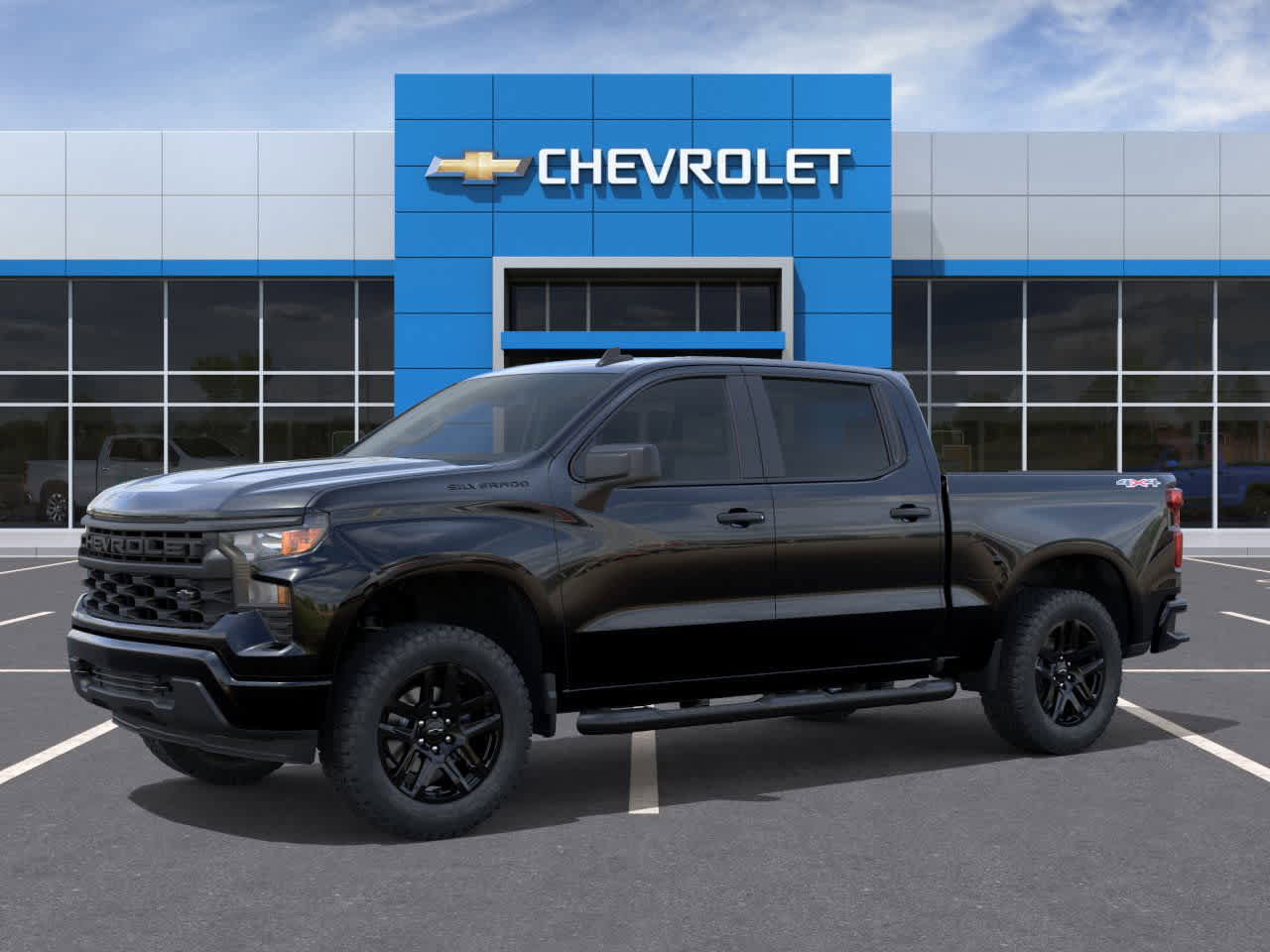 New 2026 Chevrolet Silverado 1500 Custom w/ Turbomax Blackout Package image 2