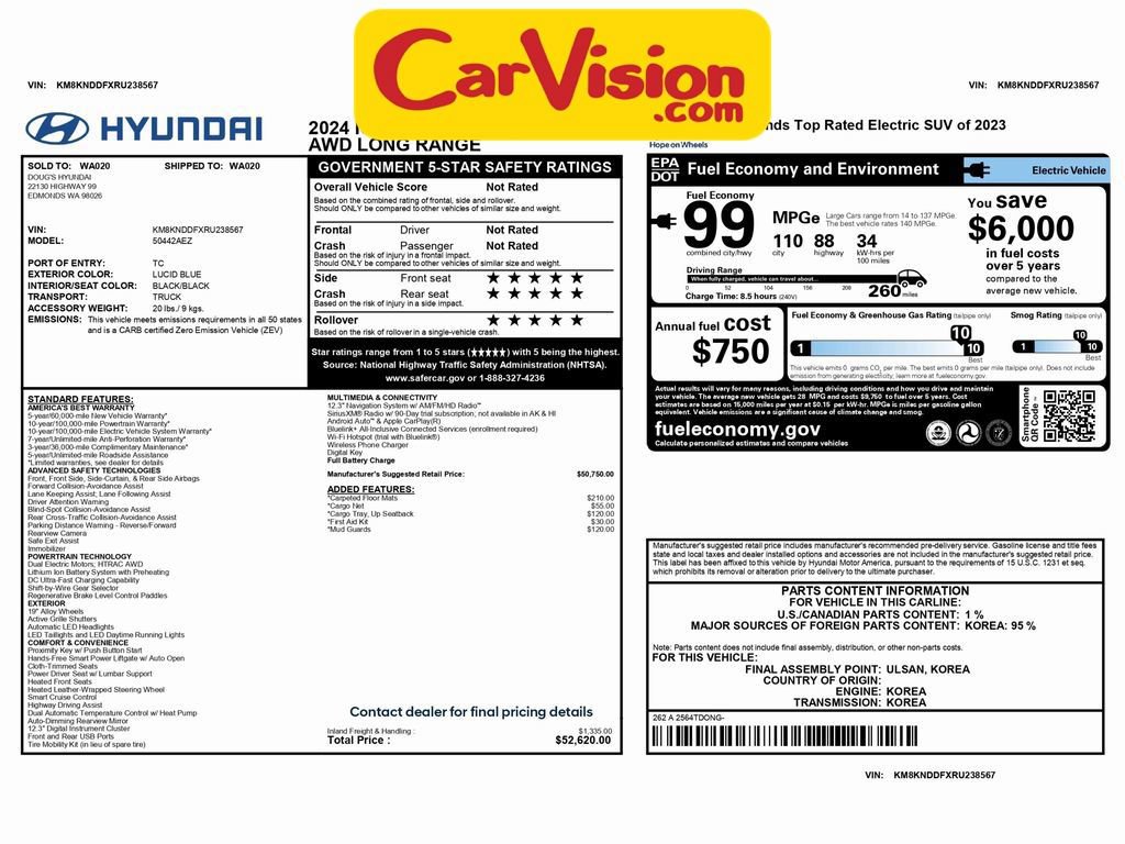 Used 2024 Hyundai Ioniq 5 SEL AWD/4WD image 2