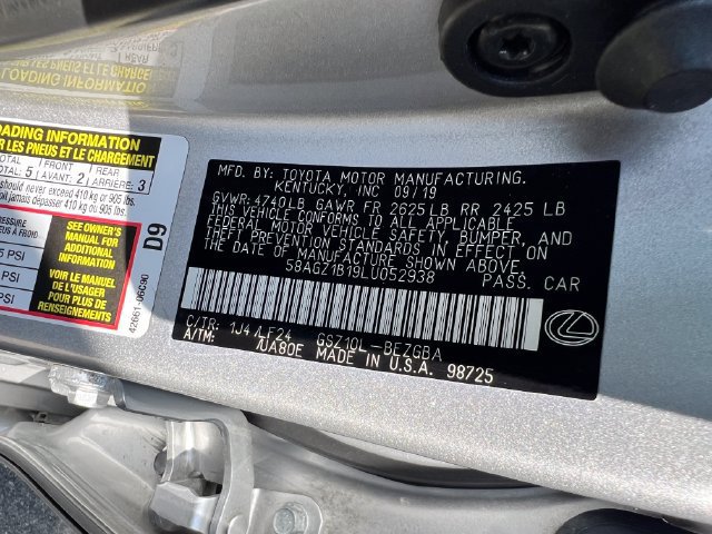 Used 2020 Lexus ES 350 F Sport w/ Accessory Package 2 FWD image 36