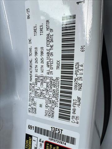 Certified 2025 Toyota Tundra SR5 w/ TRD Off-Road Package image 22