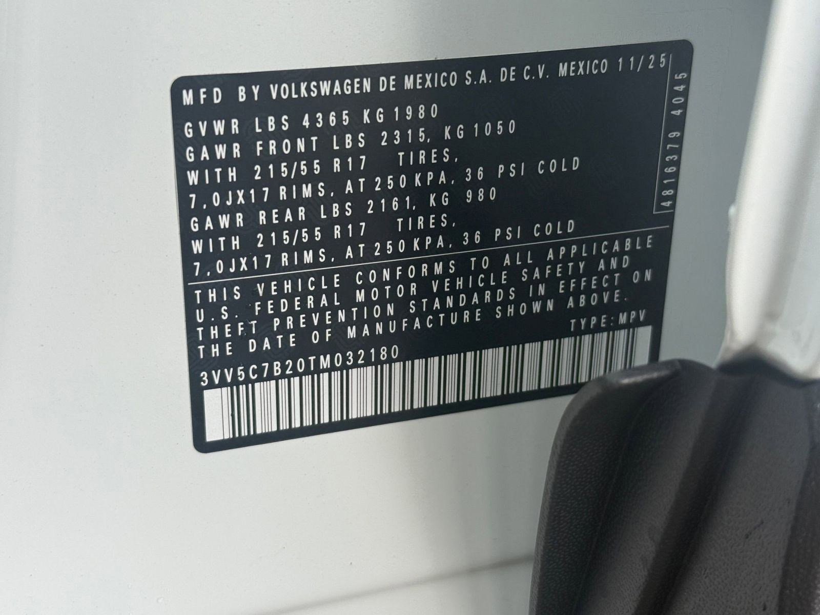 New 2026 Volkswagen Taos S image 19