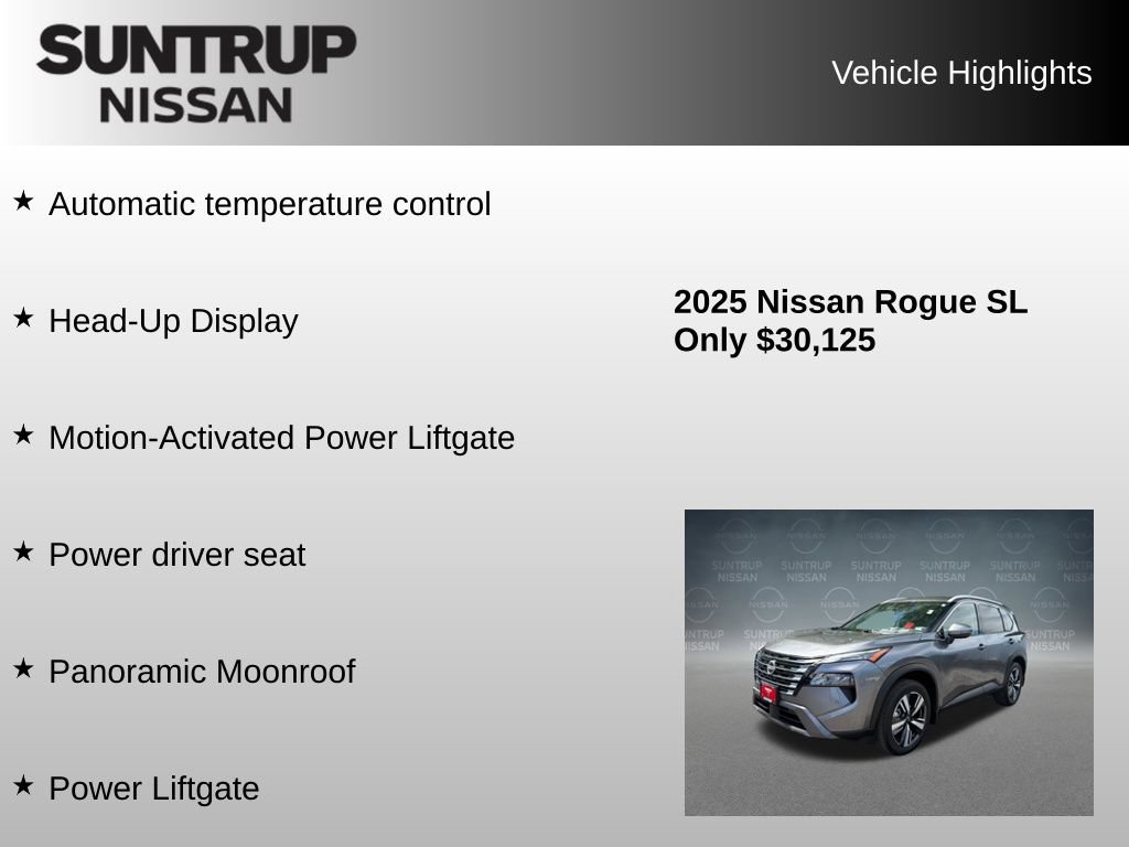 Used 2025 Nissan Rogue SL w/ SL Premium Package AWD/4WD image 16