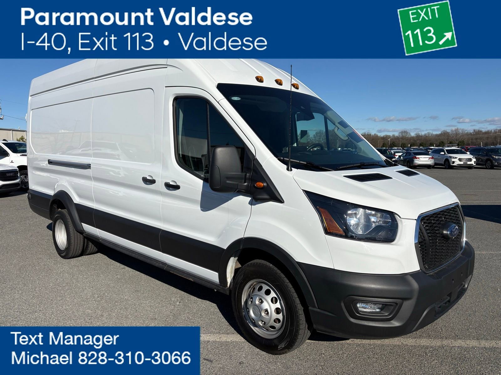 Used 2025 Ford Transit 350 148 High Roof Extended DRW w/ Load Area Protection Package image 1