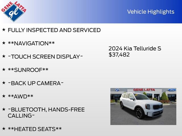 Used 2024 Kia Telluride S w/ S Sunroof Package image 33