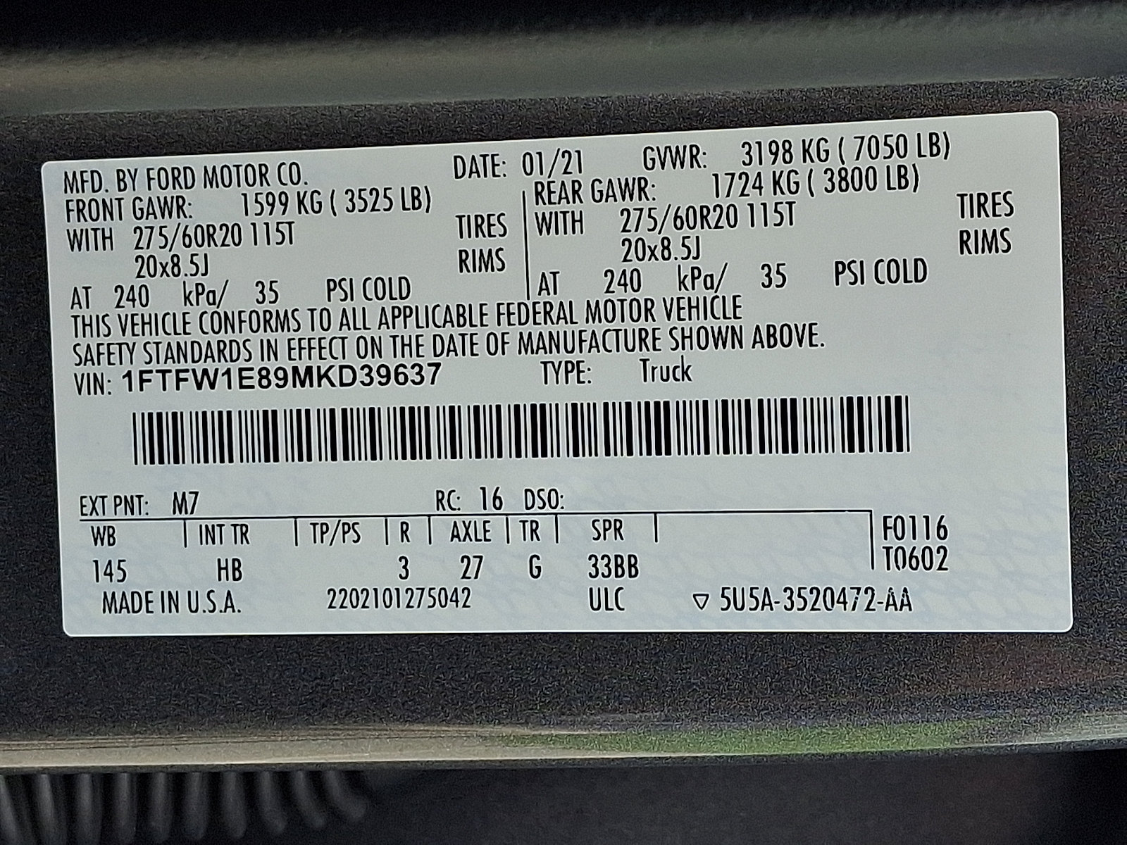 Used 2021 Ford F150 Lariat AWD/4WD image 32