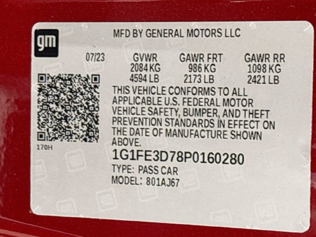 Certified 2023 Chevrolet Camaro LT RWD image 19