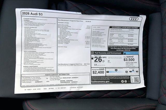 New 2026 Audi S3 Premium image 13