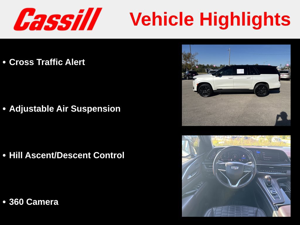 Used 2022 Cadillac Escalade ESV Sport Platinum w/ Heavy-Duty Trailer Package AWD/4WD image 21