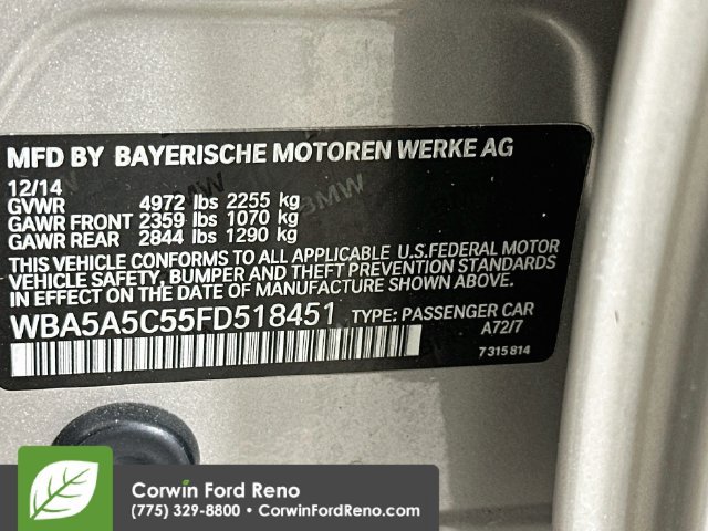 Used 2015 BMW 528i Sedan RWD image 20
