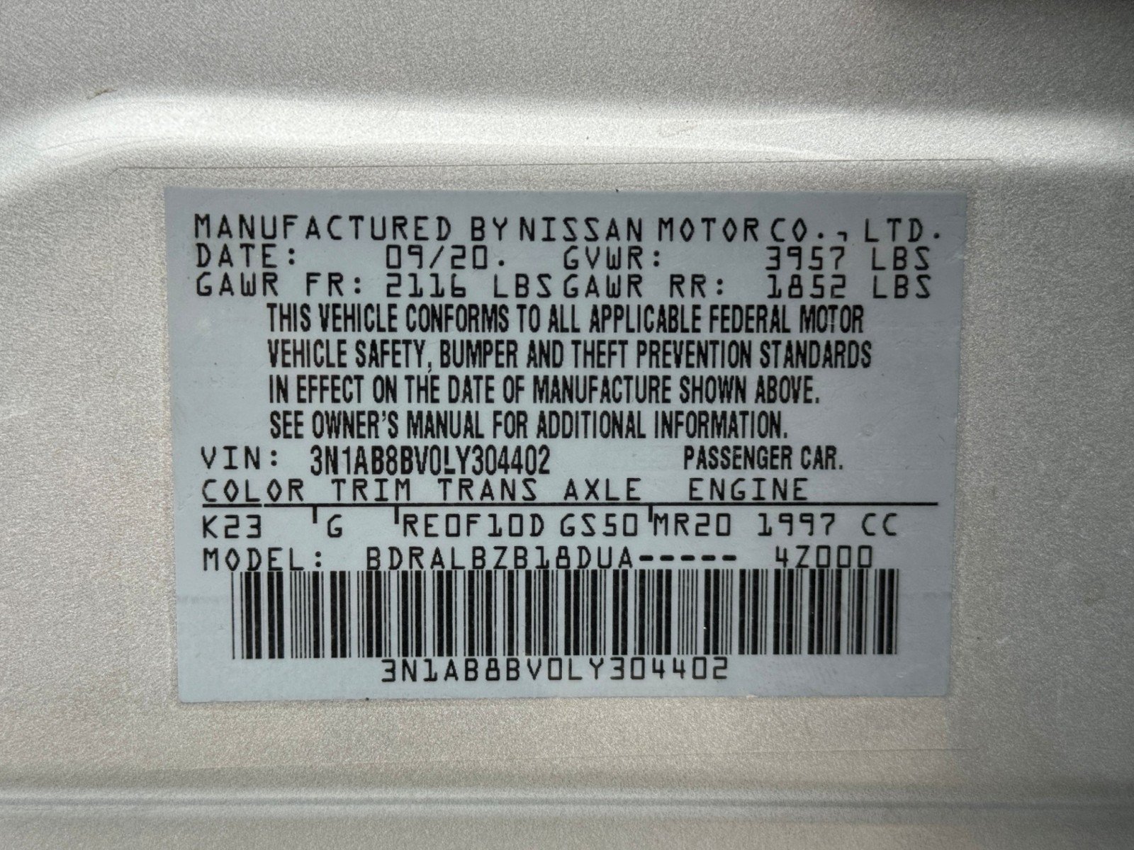 Used 2020 Nissan Sentra S FWD image 37