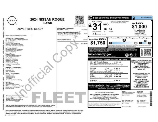 Certified 2024 Nissan Rogue S AWD/4WD image 6