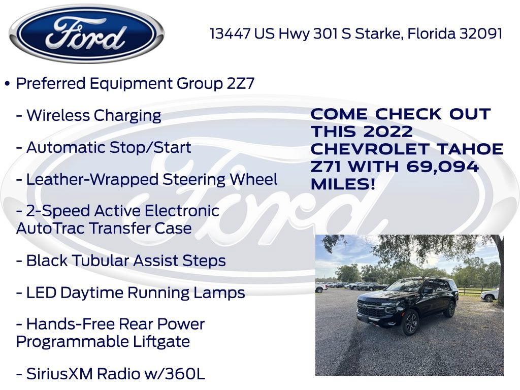 Used 2022 Chevrolet Tahoe Z71 w/ Z71 Off-Road Package AWD/4WD image 20