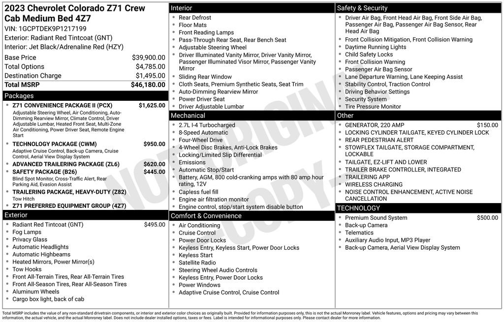 Used 2023 Chevrolet Colorado Z71 w/ Z71 Convenience Package 2 image 3