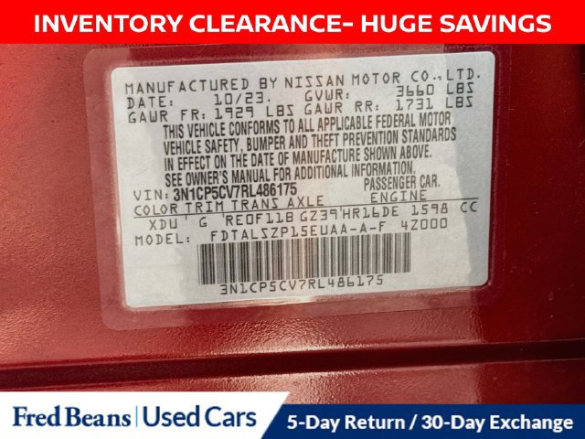 Certified 2024 Nissan Kicks SV FWD image 34