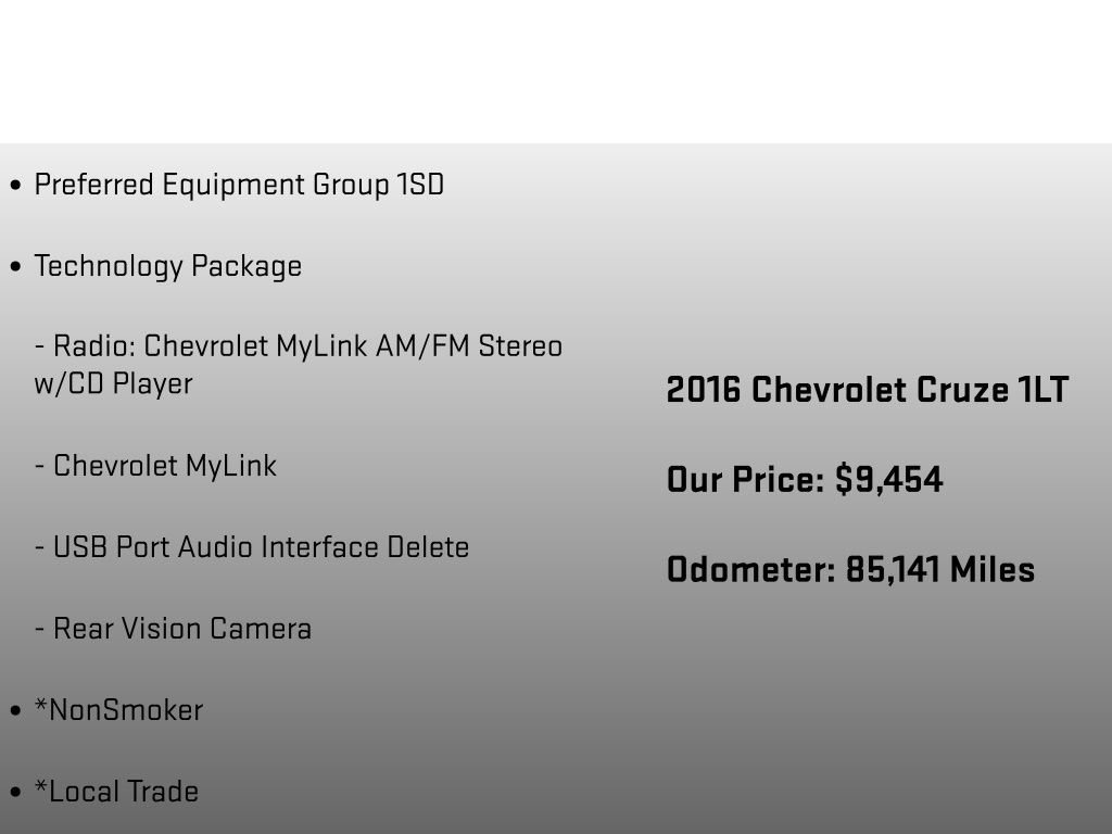 Used 2016 Chevrolet Cruze LT w/ Technology Package image 6