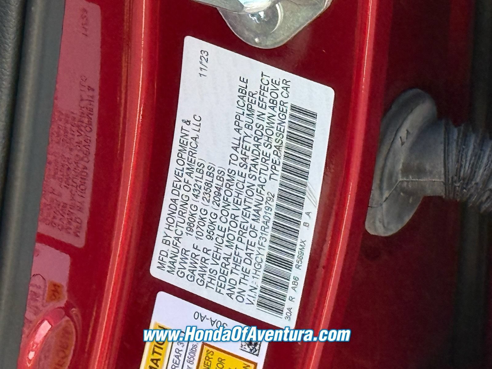 Certified 2024 Honda Accord EX image 21