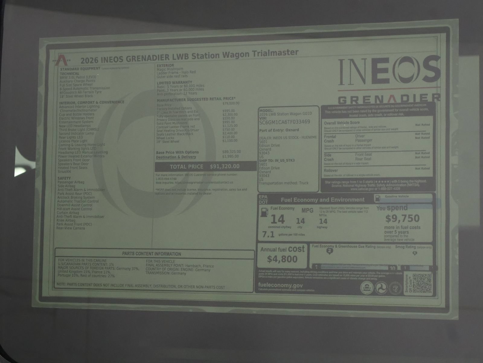 New 2026 INEOS Grenadier Station Wagon AWD/4WD image 23